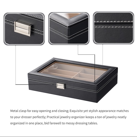 ✨NEW Premium Quality 8 Slot Accessories/Sunglasses Case - Picture 4 of 4